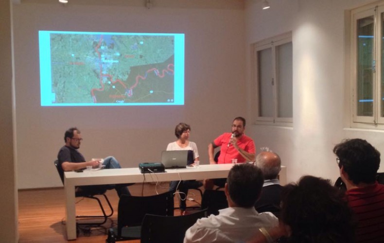 Palestra com os artistas André Hauck e Camila Otto e o curador Júlio Martins- Projeto Entre-Lugares