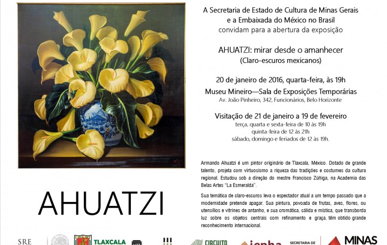 Museu Mineiro recebe a exposição AHUATZI: mirar desde o amanhecer (claro-escuros mexicanos)