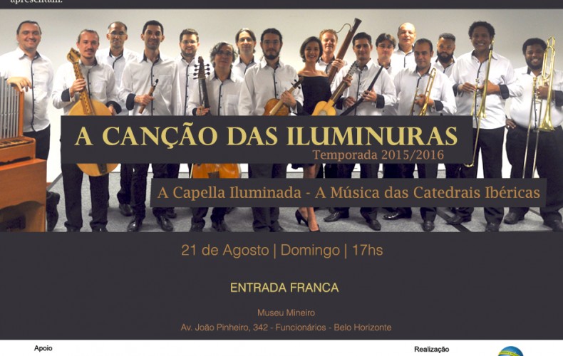 Grupo A Canção das Iluminuras realiza concerto no dia 21 de agosto no Museu Mineiro