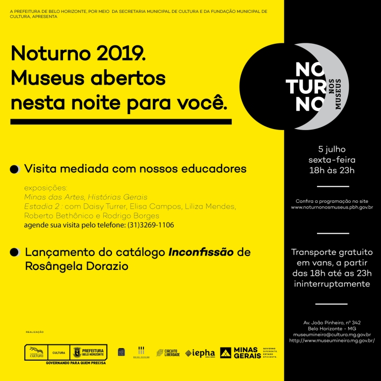 Museu Mineiro participa do Noturno no Museus.